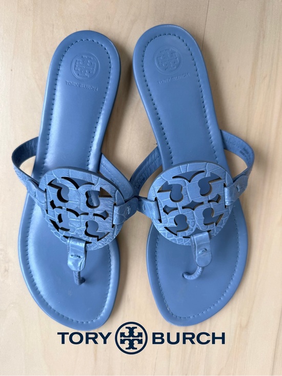 Tory Burch Shoes - TORY BURCH Miller Croc-Embossed Sandals - Size 11 Excellent Pre-❤️ Condition